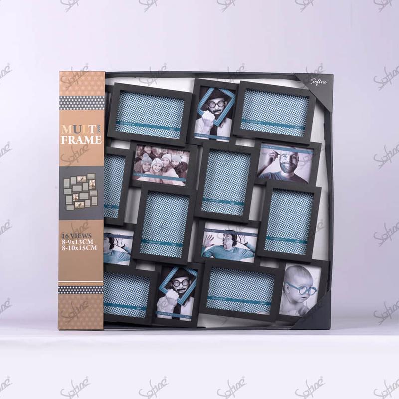 SF61178-16-Opening Deluxe Collage Photo Frame in Black