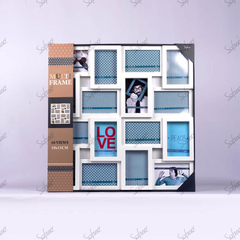 SF61189-16-Opening Deluxe Collage Photo Frame in White