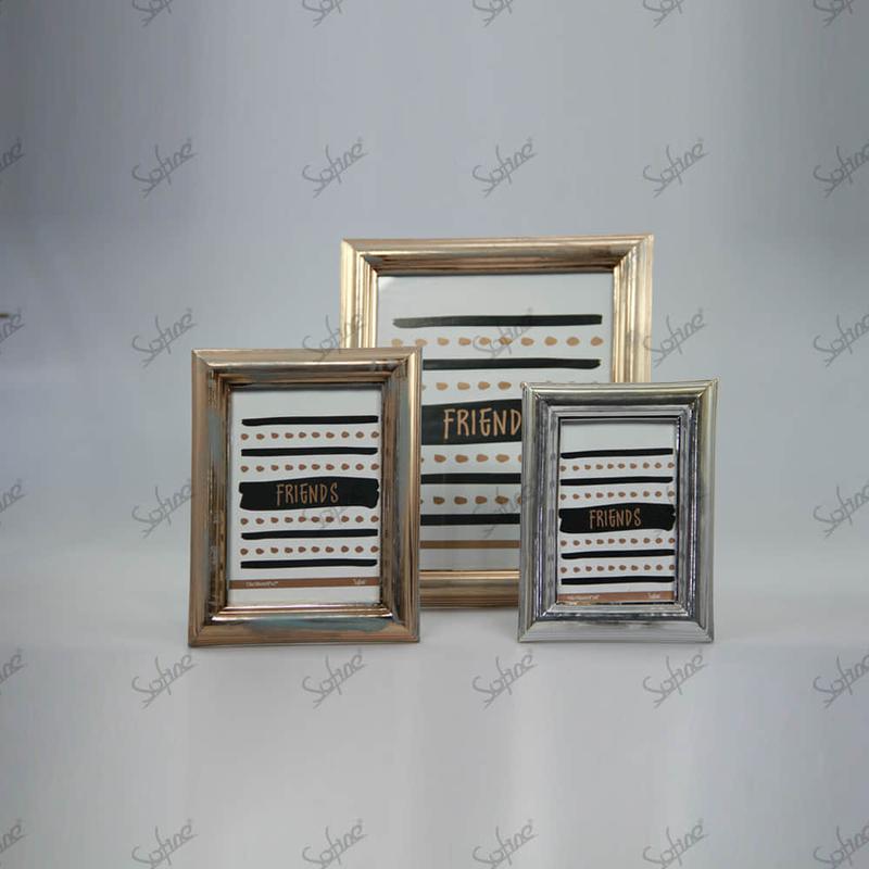 SF60750D-Aged chromed silver/gold photo frame